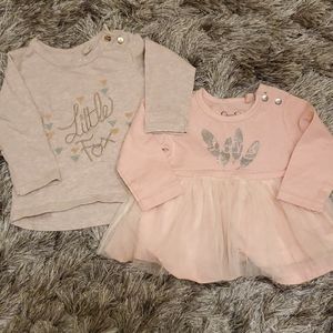Jessica Simpson set of 2 Baby tops